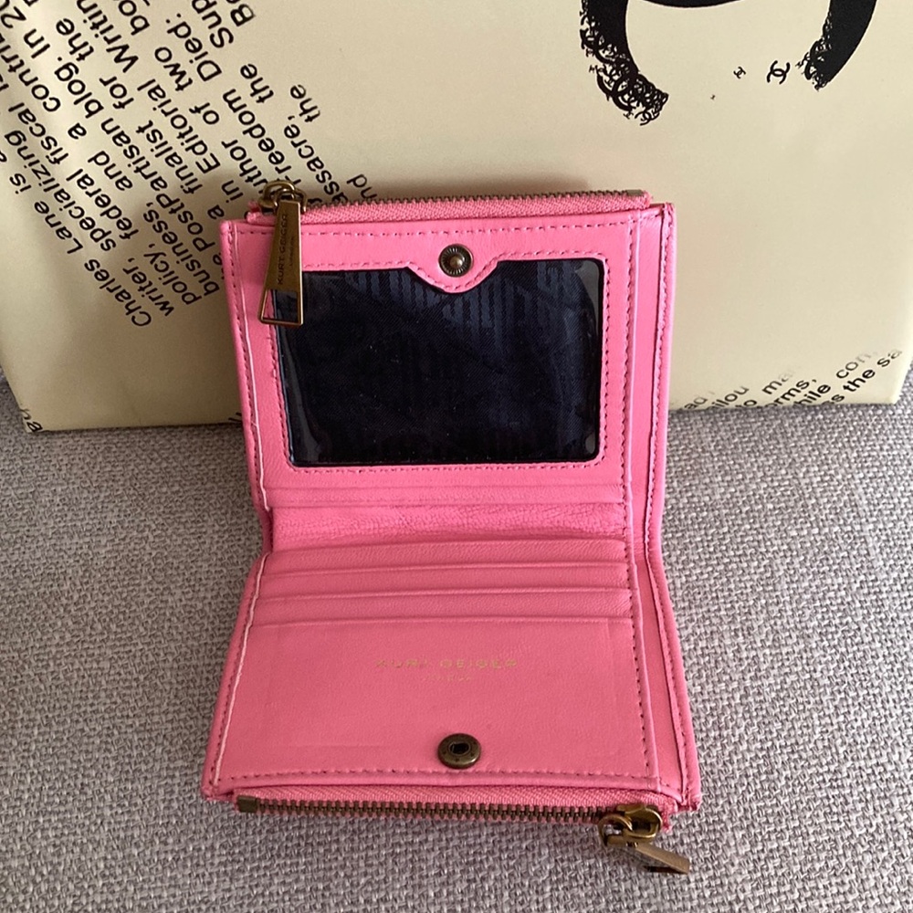 Kurt Geiger Pink Quilted Wallet - Picture 5 of 6